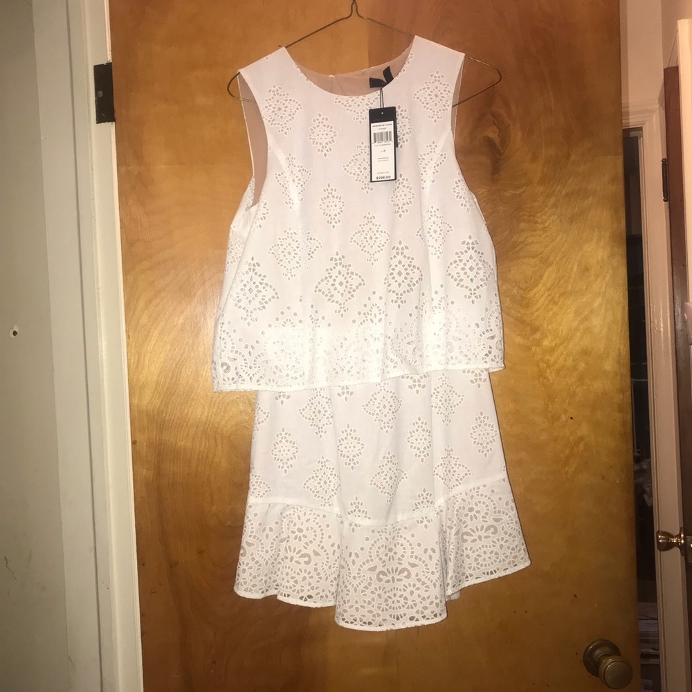 White eyelet dress